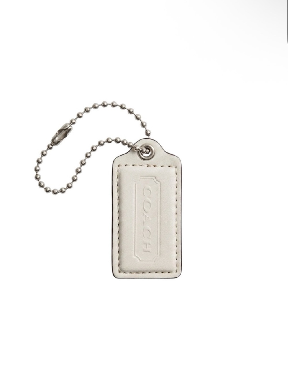 Coach White Hang Tag